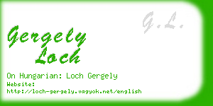 gergely loch business card